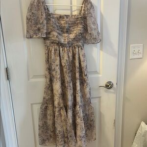 Floral Puff Sleeve Dress